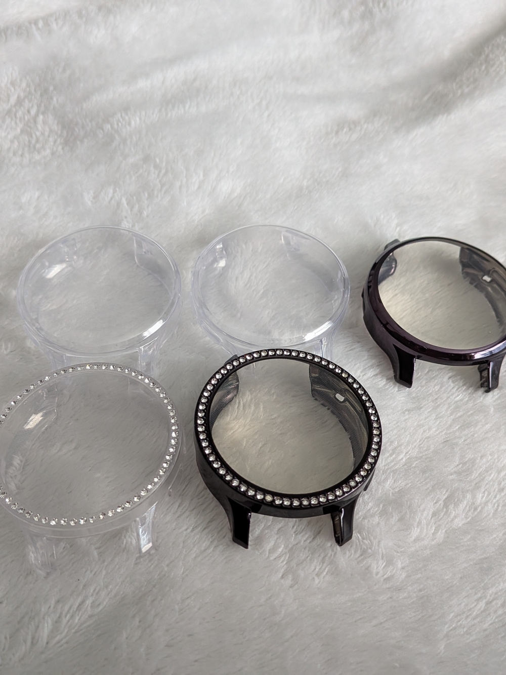 Garmin Venue 3s Watch Bezels Covers - Clear & Black